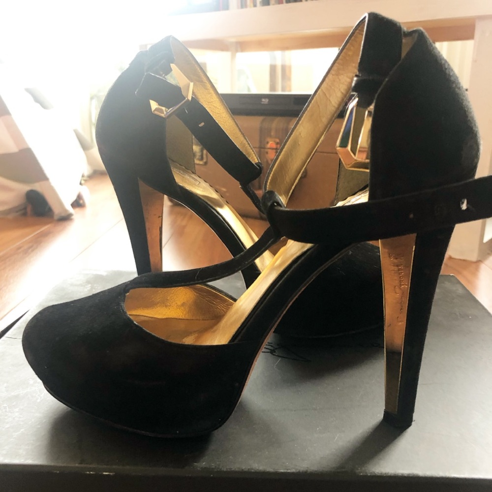 Report Signature- Suede T-strap platform - Picture 4 of 5